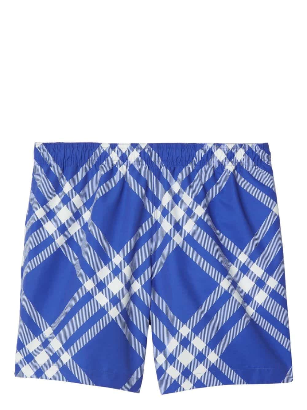 Burberry Geruite zwembroek - Blauw