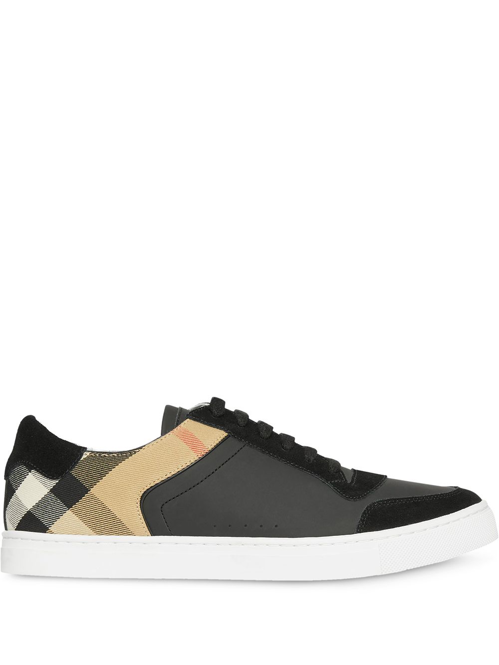 Burberry House geruite sneakers - Zwart