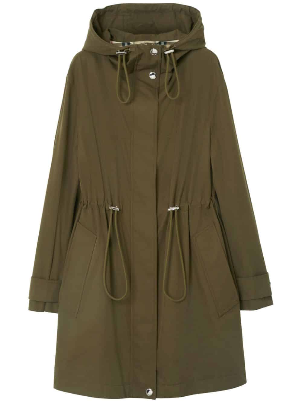 Burberry Jas met capuchon - Groen