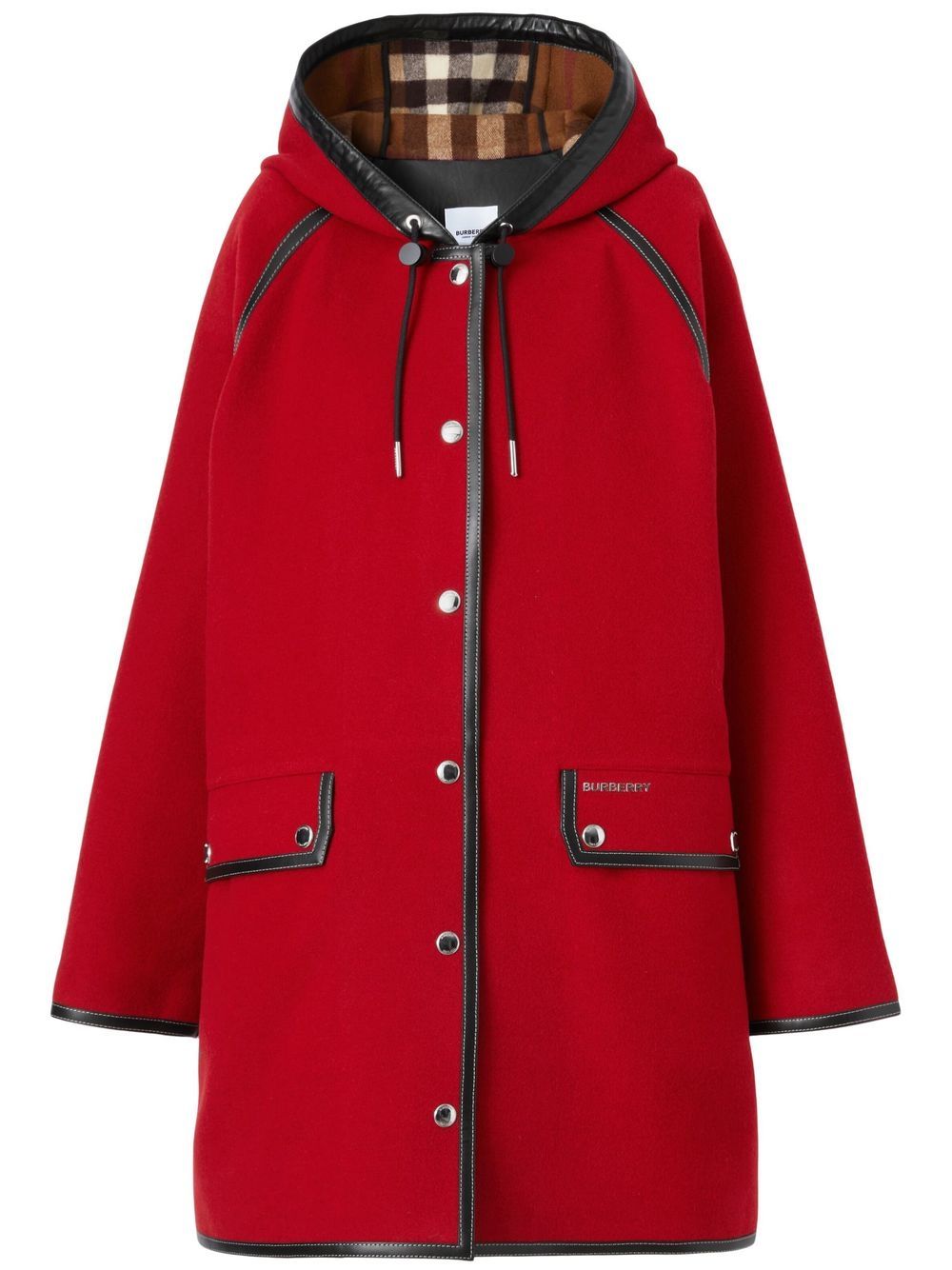 Burberry Jas met capuchon - Rood