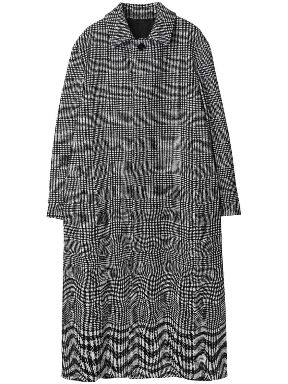 Burberry Jas met pied-de-poule print - Zwart