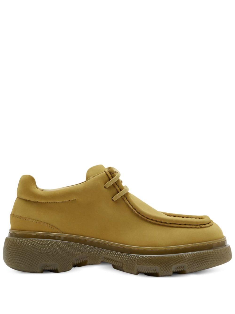 Burberry Nutbuck Creeper leren Derby schoenen - Geel