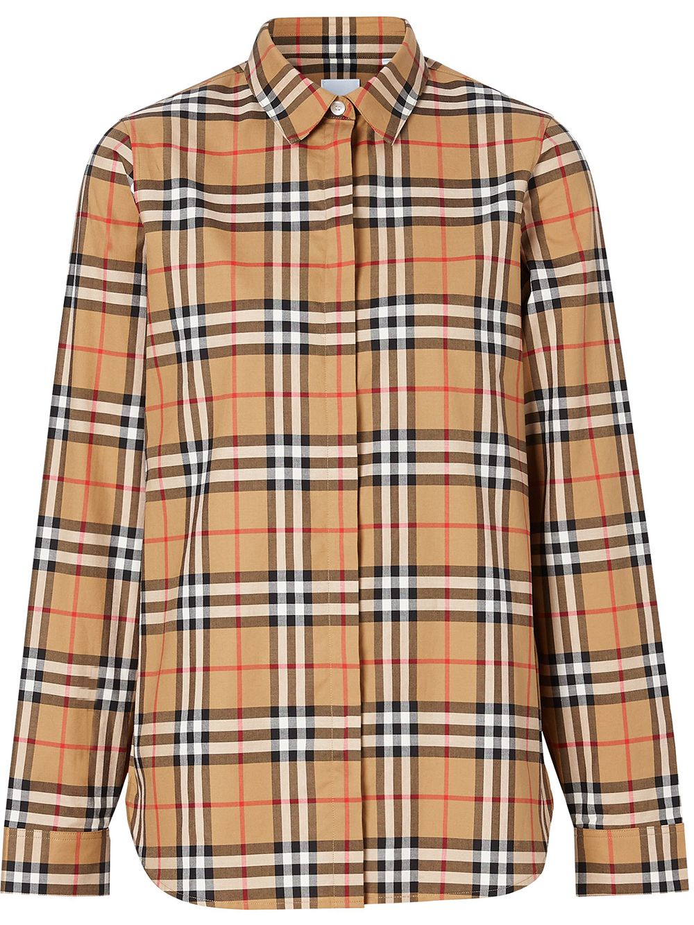 Burberry Shirt met vintage ruiten - Bruin