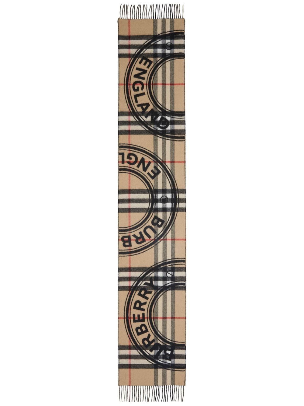 Burberry Sjaal met print - Beige