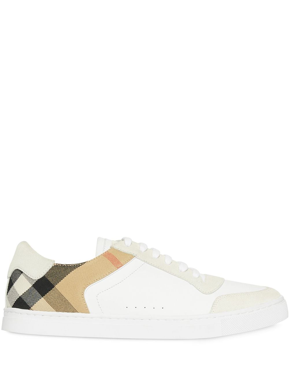 Burberry Sneakers met geruit vlak - Wit