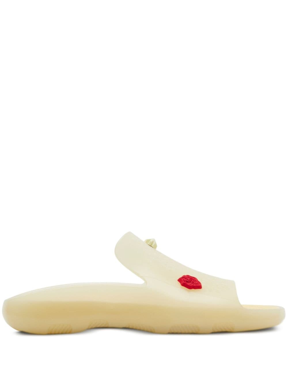 Burberry Stingray slippers verfraaid met logo - Beige