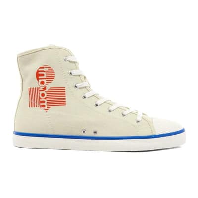 Canvas Logo Sneakers Beige Isabel Marant , Beige , Dames