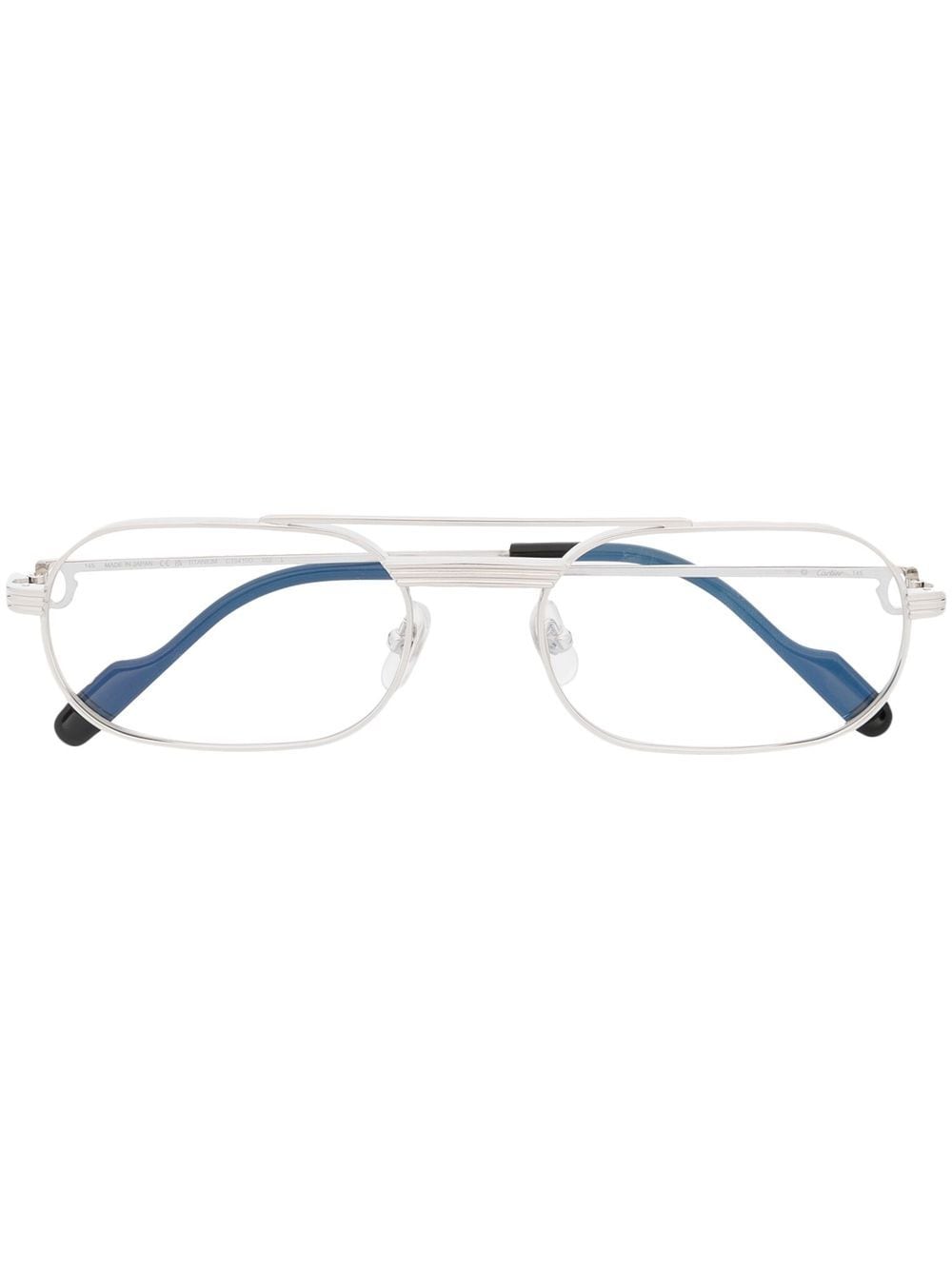 Cartier Eyewear C de Cartier bril met piloten montuur - Zilver