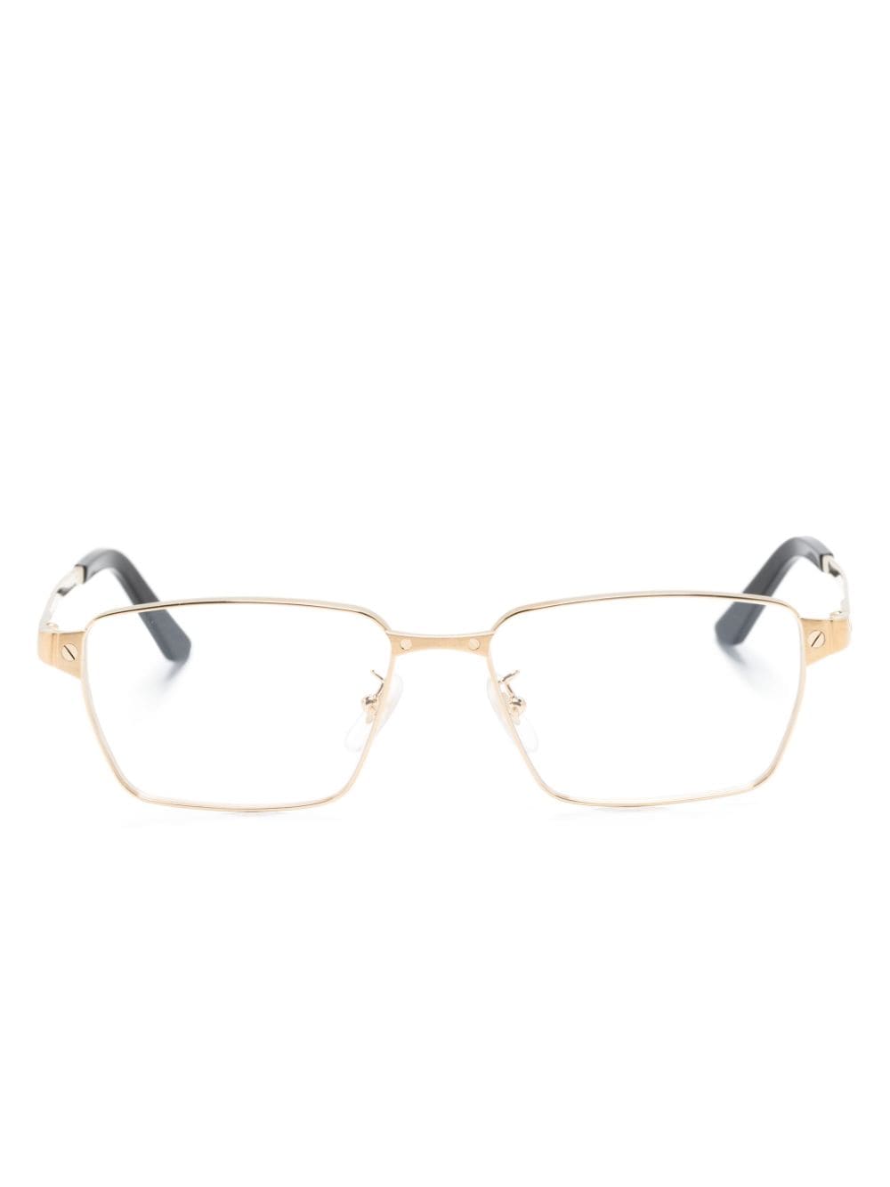 Cartier Eyewear Santos de Cartier zonnebril met vierkant montuur - Goud