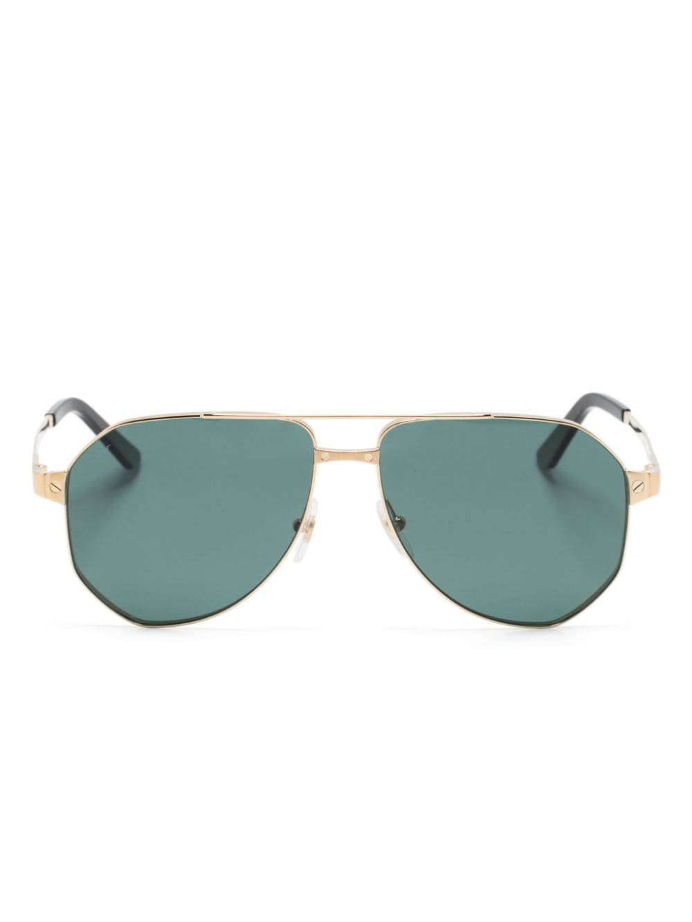 Cartier Eyewear Santos zonnebril met piloten montuur - Goud