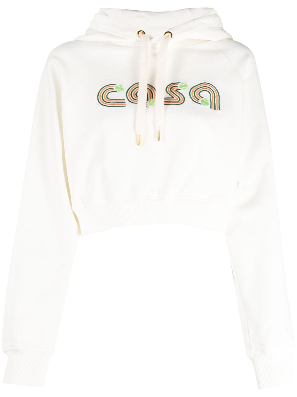 Casablanca Hoodie met geborduurd logo - Wit