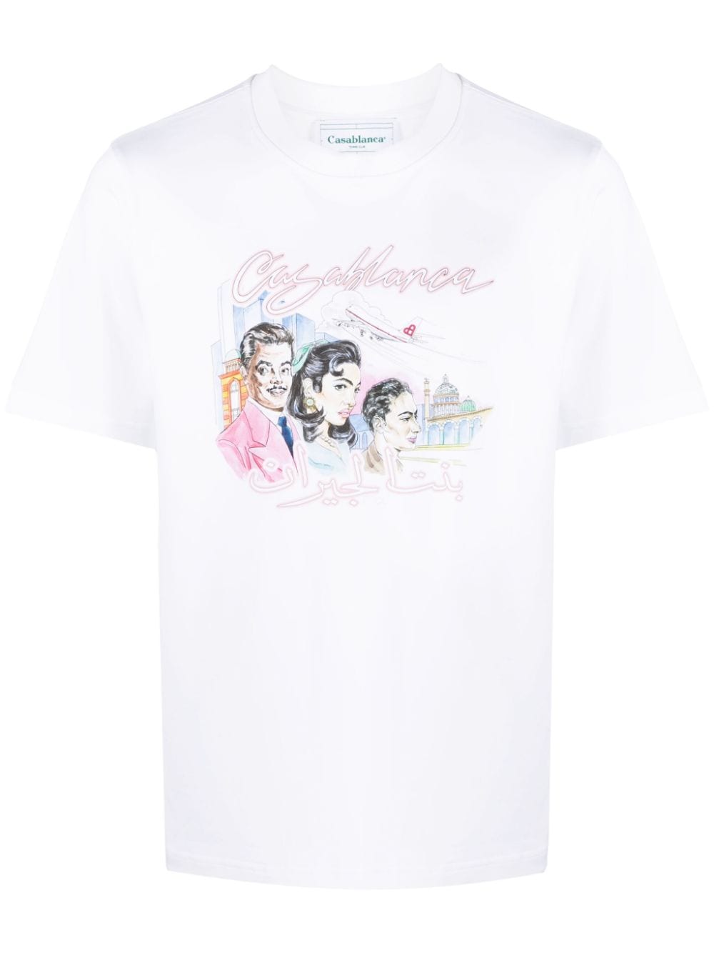 Casablanca T-shirt met print - Wit