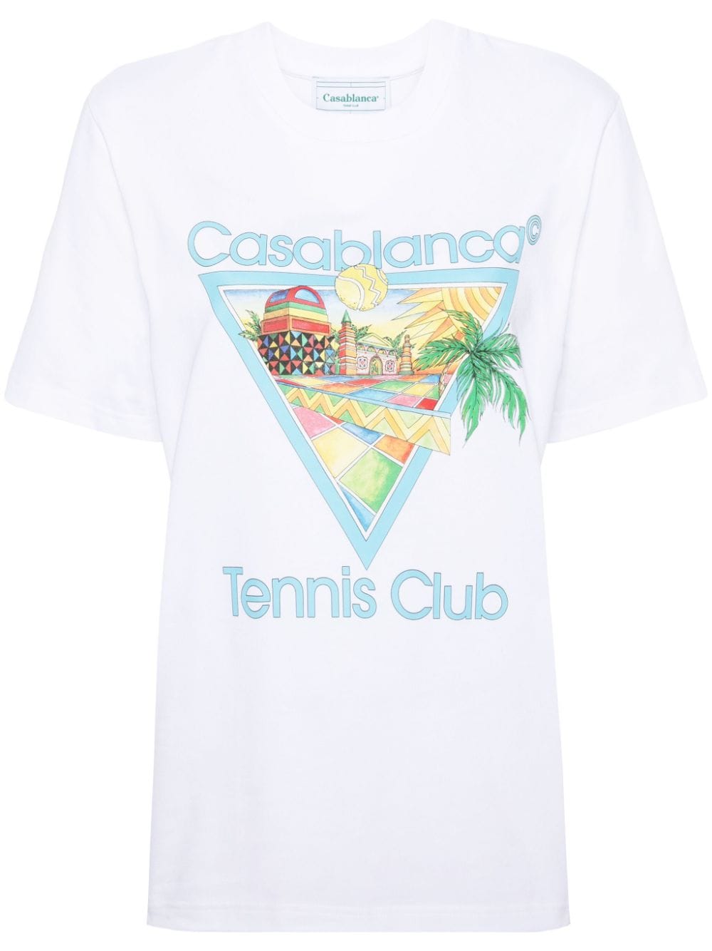 Casablanca T-shirt met print - Wit