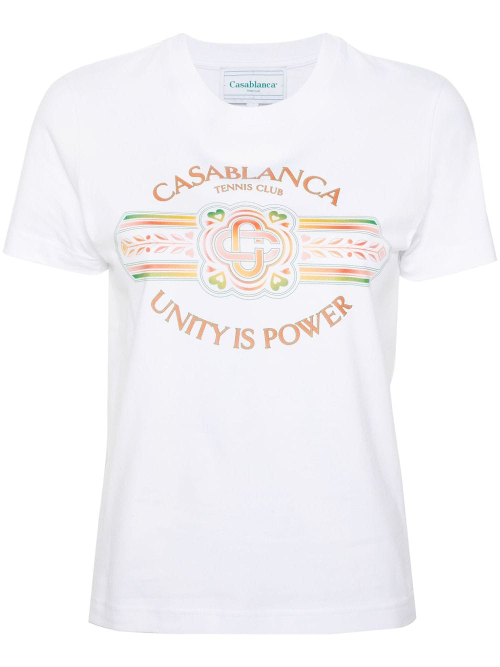 Casablanca T-shirt met print - Wit