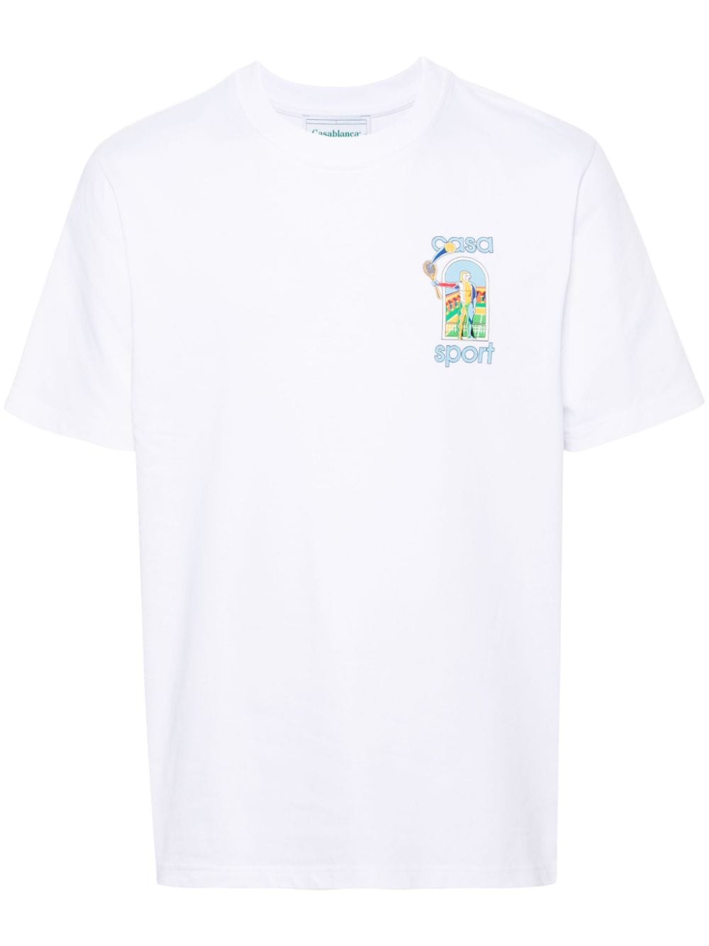 Casablanca T-shirt met print - Wit