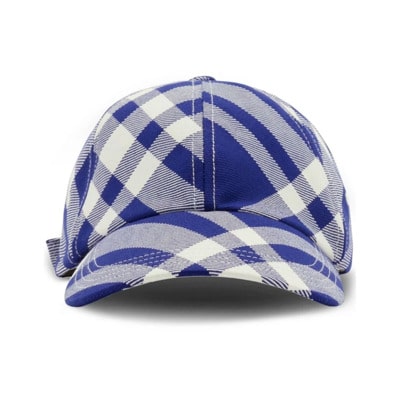 Check-Plaid Katoenen Baseballpet Burberry , Multicolor , Heren