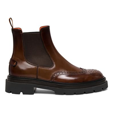 Chelsea Boots Santoni , Brown , Heren