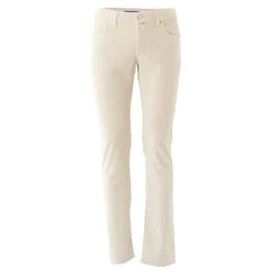 Corduroy Broek - S3653 Uqe06 Jacob Cohën , White , Heren