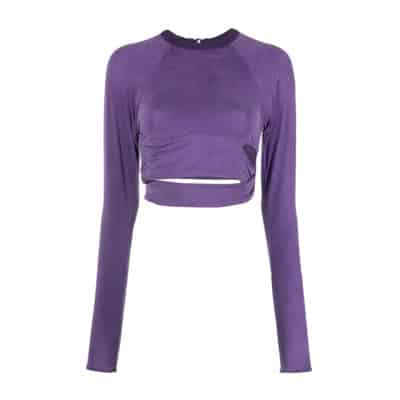 Crop Top met Uitgesneden Details Jacquemus , Purple , Dames