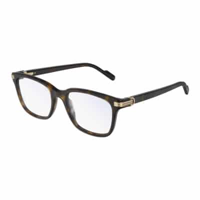 Ct0161O Havana Transparante Bril Cartier , Brown , Unisex