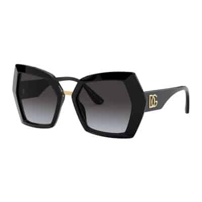 DG Monogram Zonnebril Dolce & Gabbana , Black , Dames