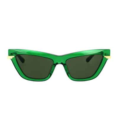 Dames Cat-Eye Zonnebril Bv1241S 003 Bottega Veneta , Green , Unisex