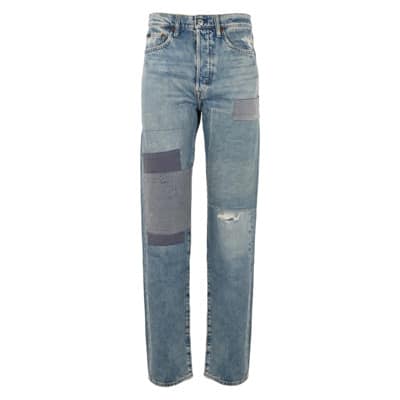 Dames Jeans met Patches Ralph Lauren , Blue , Dames