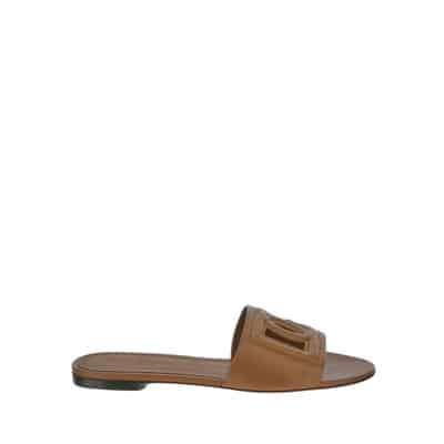 Dames Slide Schoenen Dolce & Gabbana , Brown , Dames