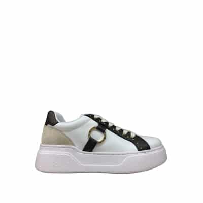 Dames Wit/Bruin Synthetische Sneakers Liu Jo , White , Dames