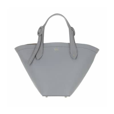 Dears Leren Tas met Interne Portemonnee Max Mara , Gray , Dames