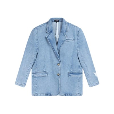 Denim Jackets Alix The Label , Blue , Dames