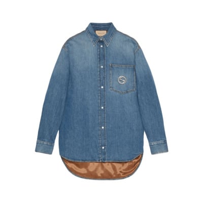 Denim Shirts Gucci , Blue , Dames