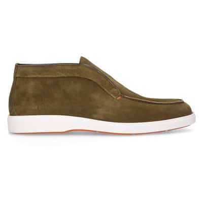 Desert Boot Suède Enkellaarzen Santoni , Green , Heren