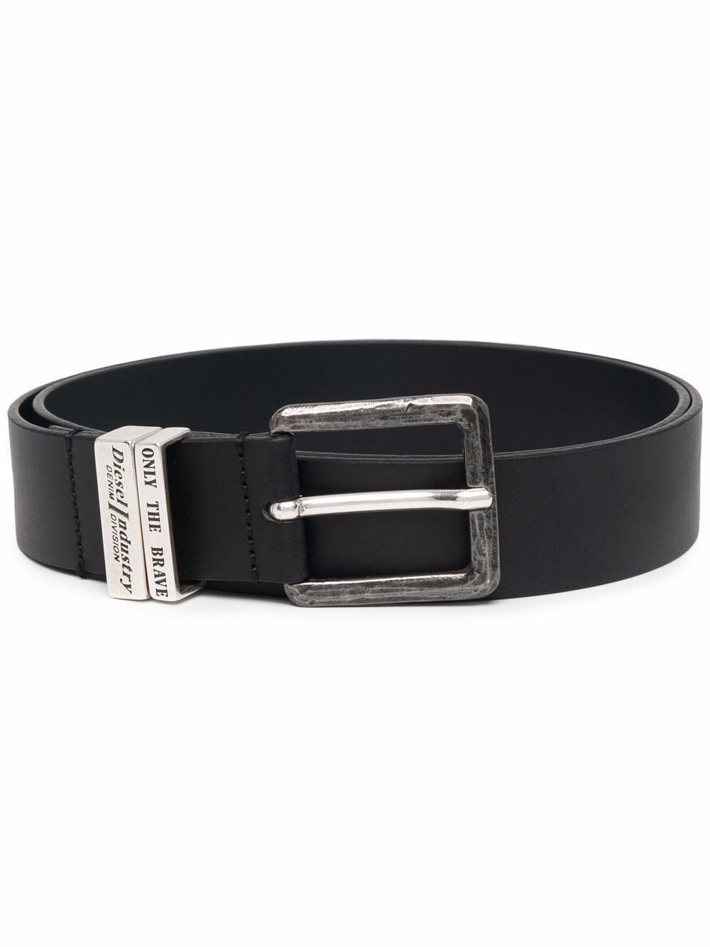 Diesel B-Guarantee-A leren riem - Zwart