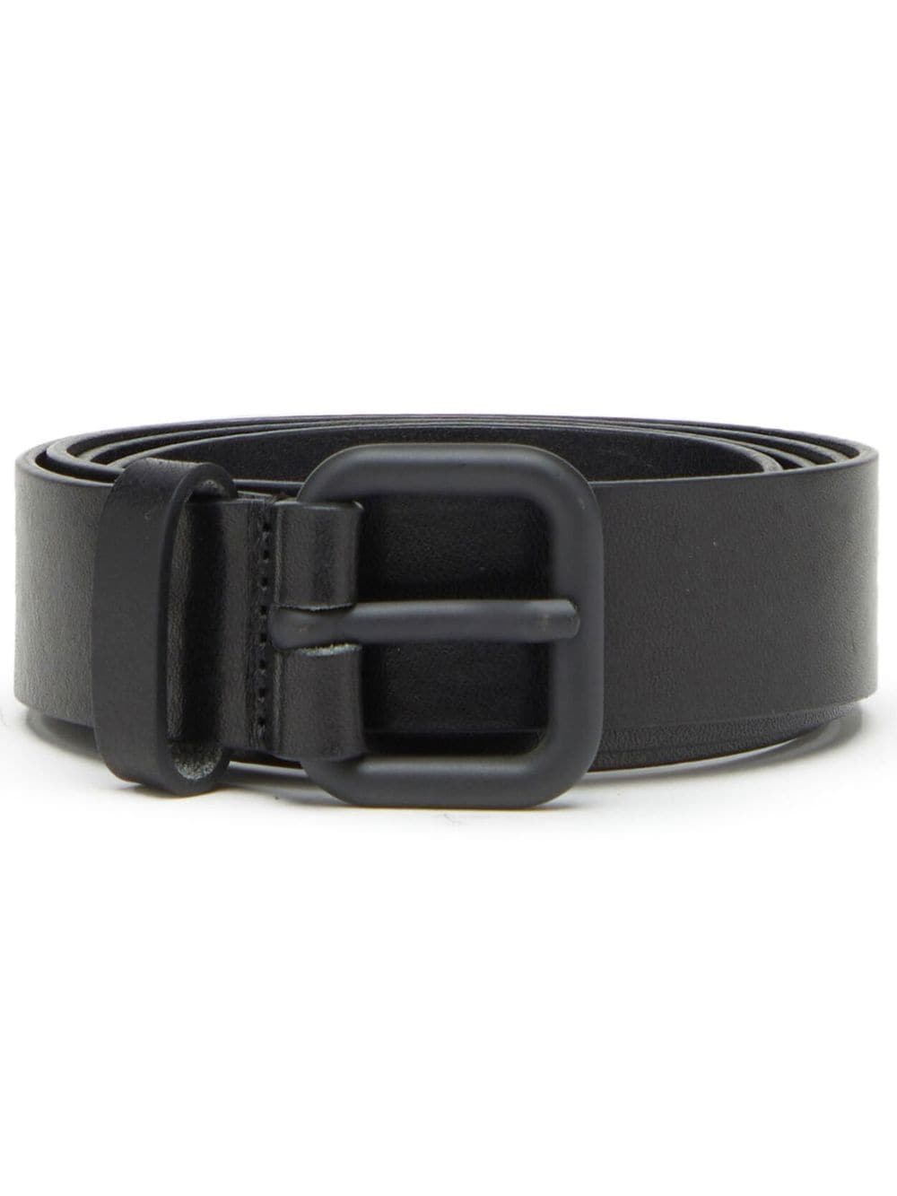 Diesel B-Inlay leren riem - Zwart