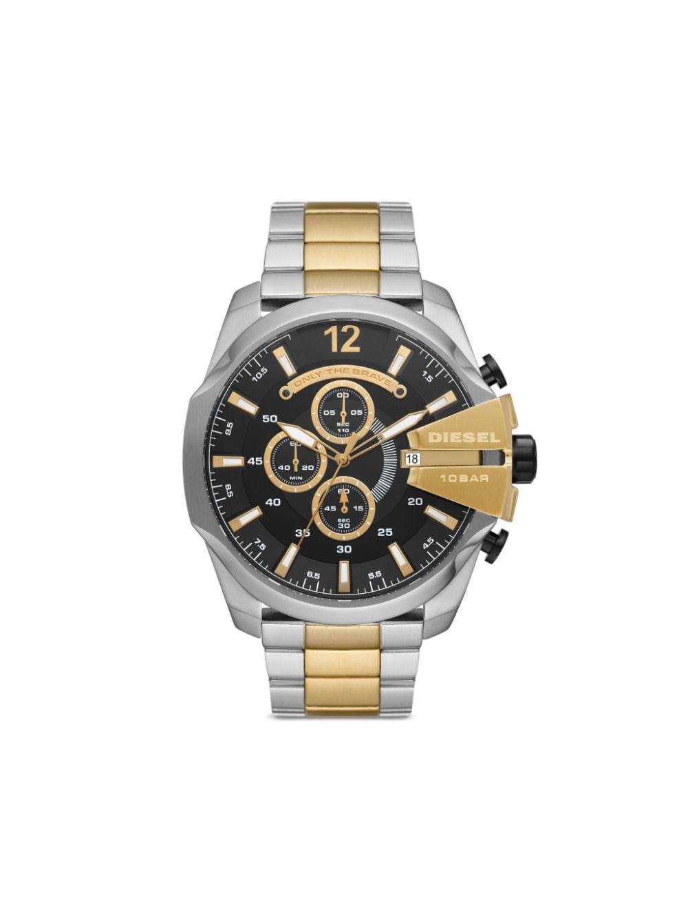 Diesel Dz4581 Mega Chief 51mm horloge - Zwart