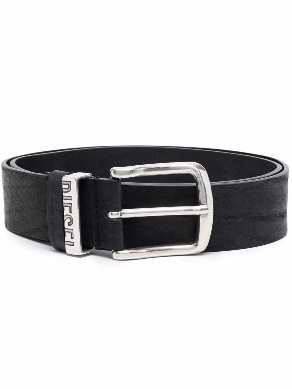 Diesel Leren riem - Zwart