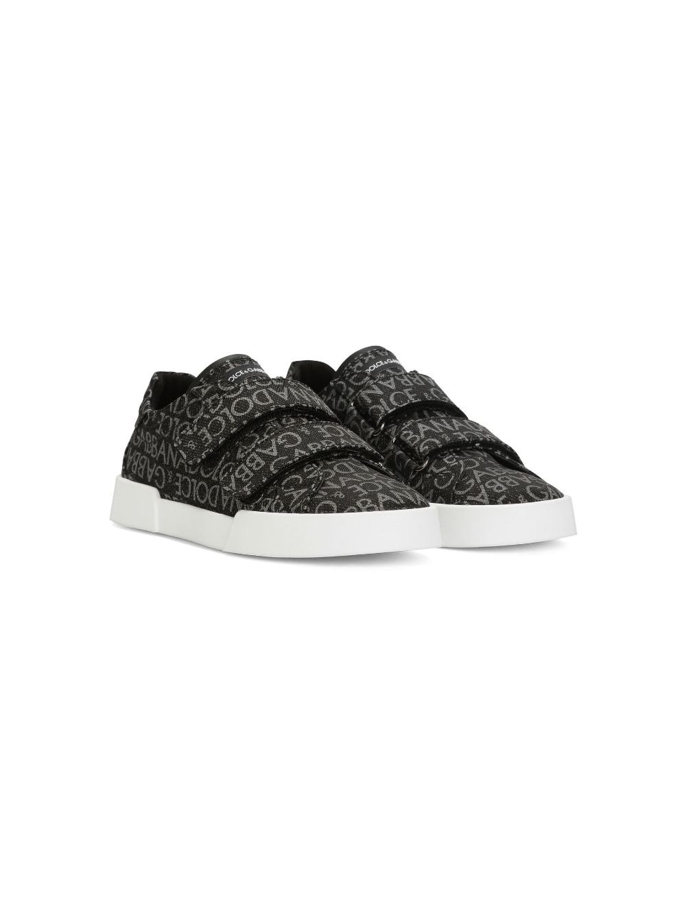 Dolce & Gabbana Kids Portofino low-top sneakers - Zwart