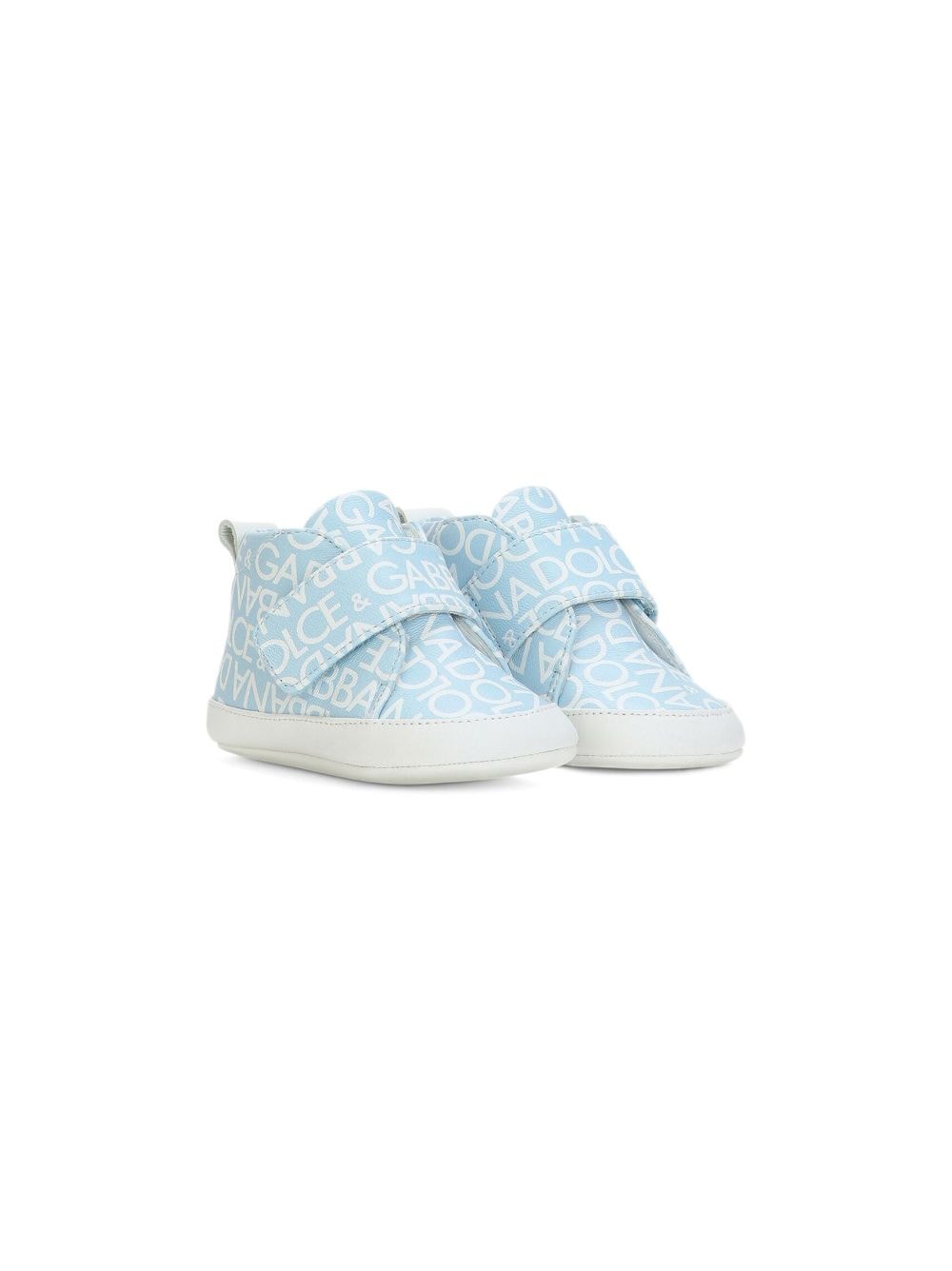 Dolce & Gabbana Kids Sneakers met logoprint - Blauw