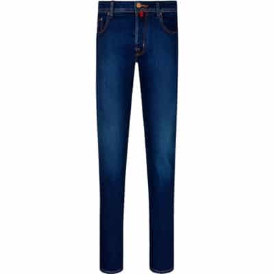 Donkerblauwe Denim Bard Jeans Jacob Cohën , Blue , Heren