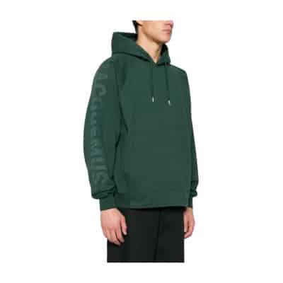 Donkergroene Katoenen Sweatshirt Jacquemus , Green , Heren