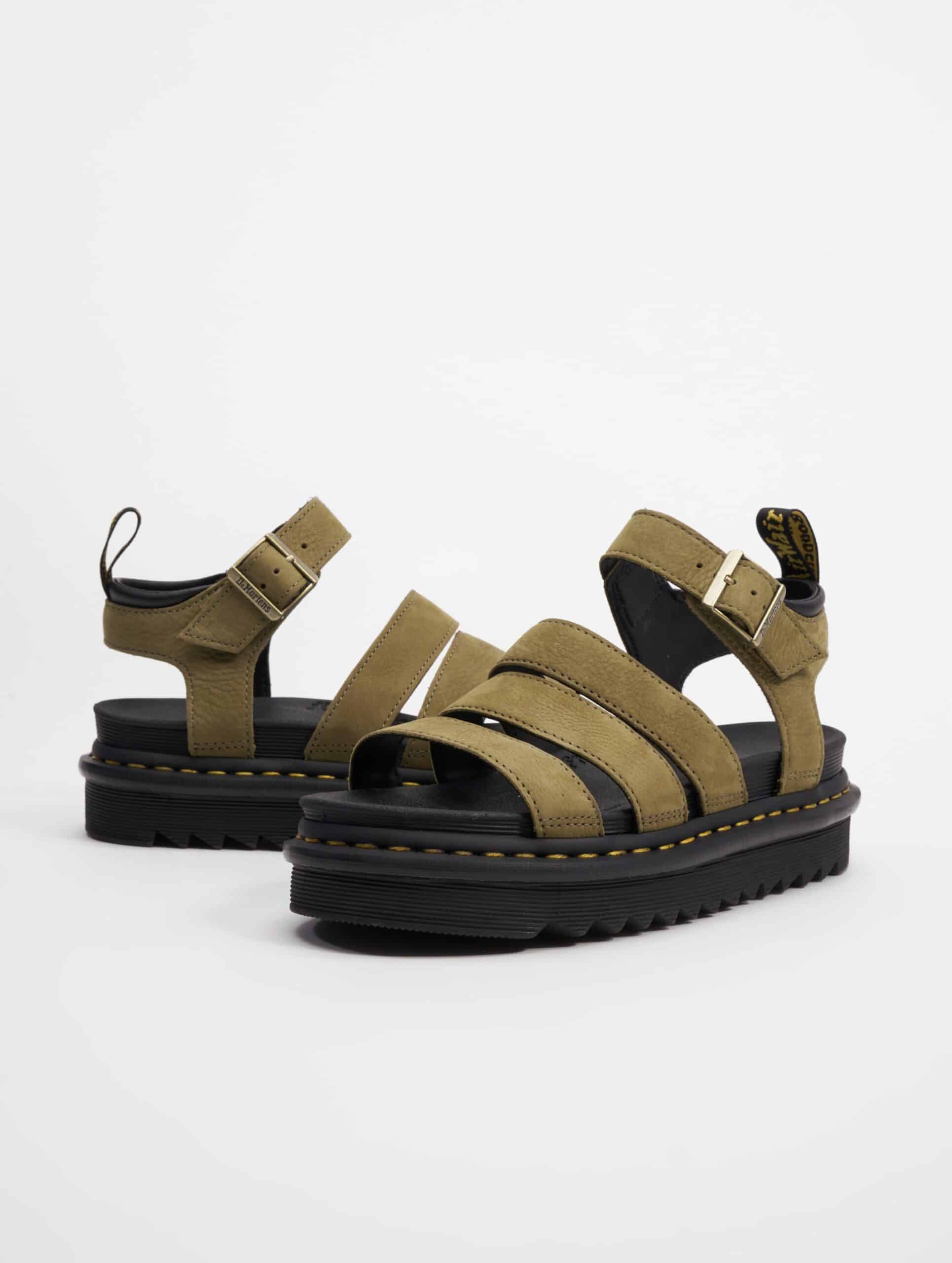 Dr. Martens Blaire Sandalen Vrouwen op kleur olijf, Maat 36