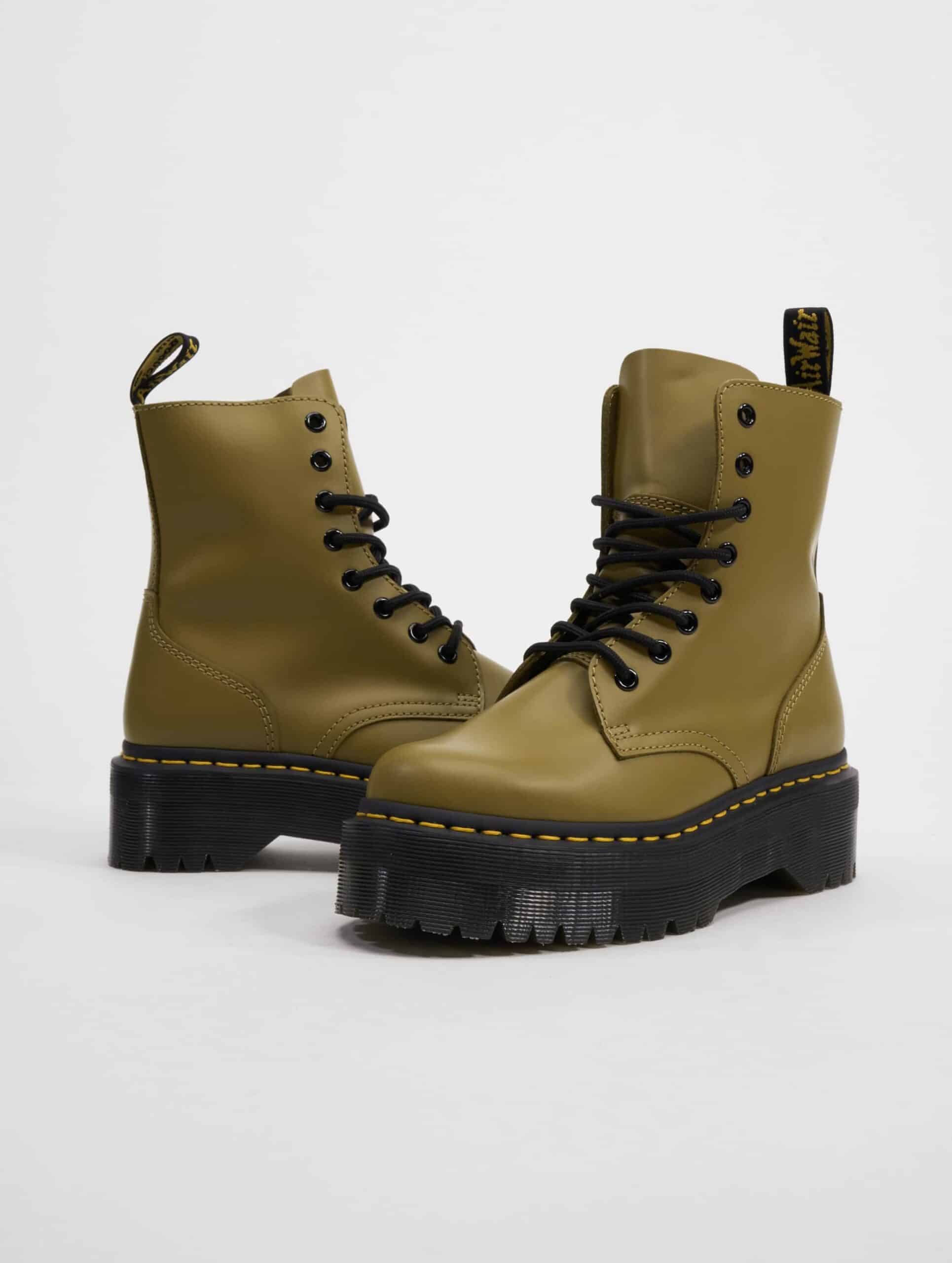 Dr. Martens Jadon Boots Unisex op kleur olijf, Maat 36