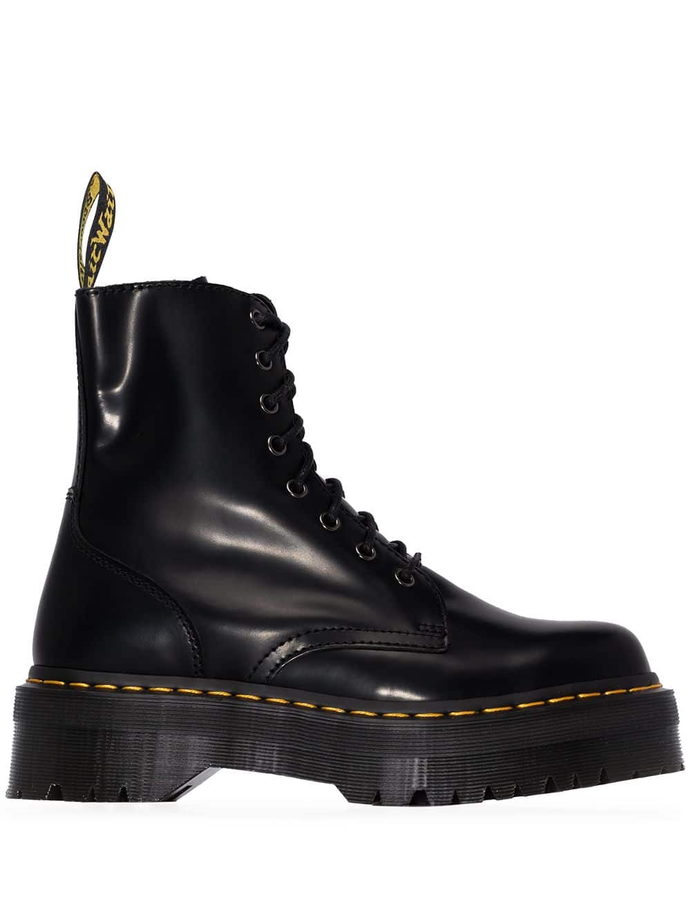 Dr. Martens Jadon enkellaarzen met plateauzool - Zwart