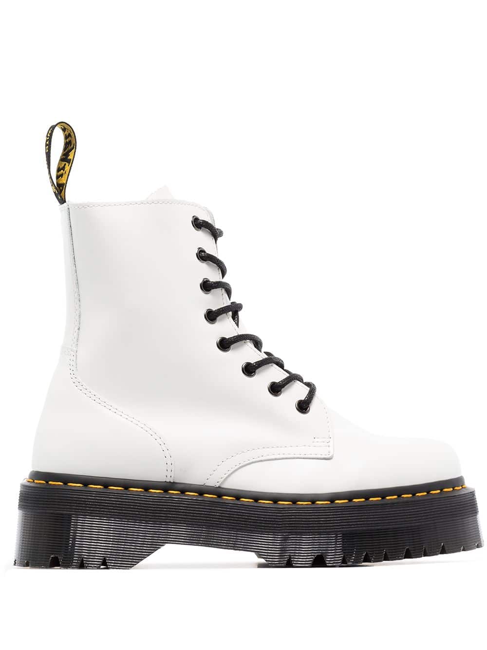 Dr. Martens Jadon laarzen met plateauzool - Wit