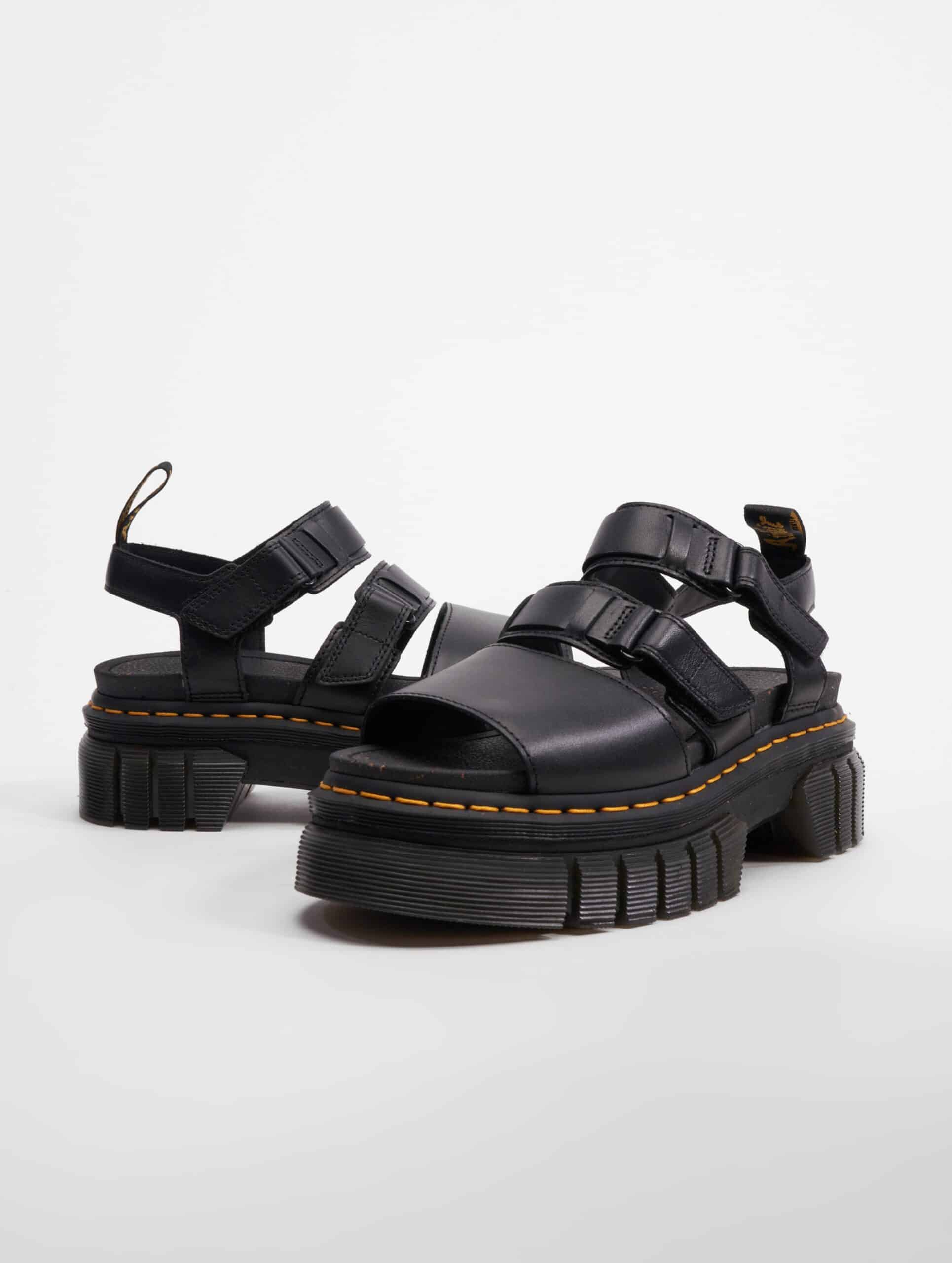 Dr. Martens Ricki 3-Strap Sandalen Unisex op kleur zwart, Maat 36