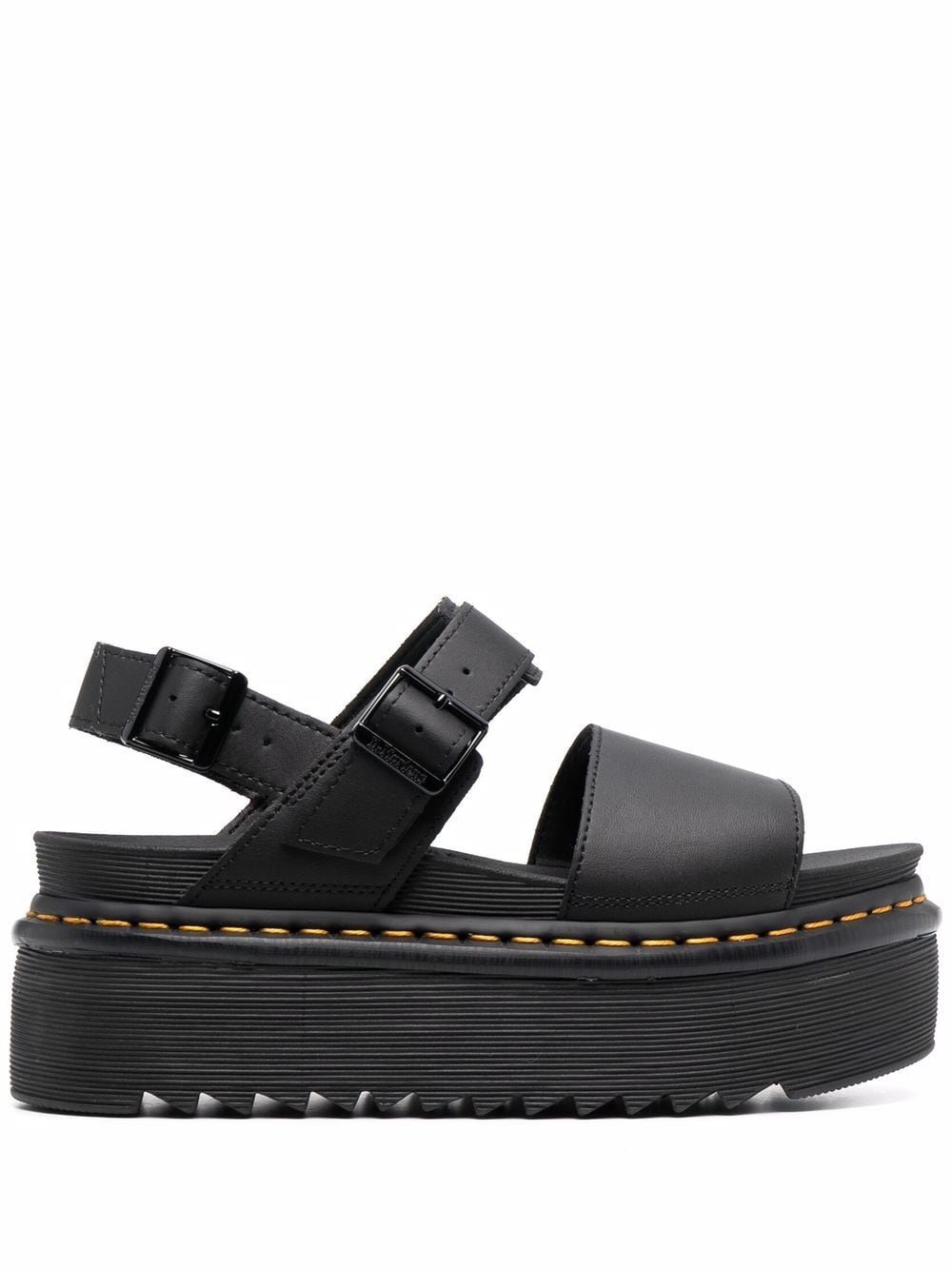 Dr. Martens Sandalen met plateauzool - Zwart