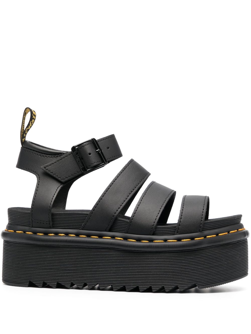 Dr. Martens Sandalen met plateauzool - Zwart