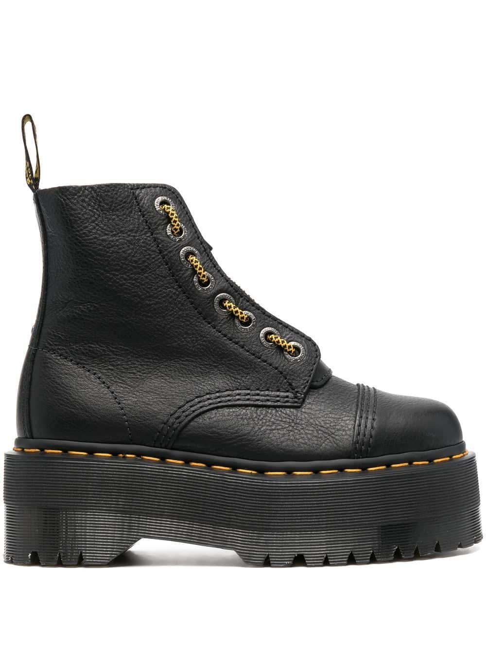 Dr. Martens Sinclair leren laarzen - Zwart