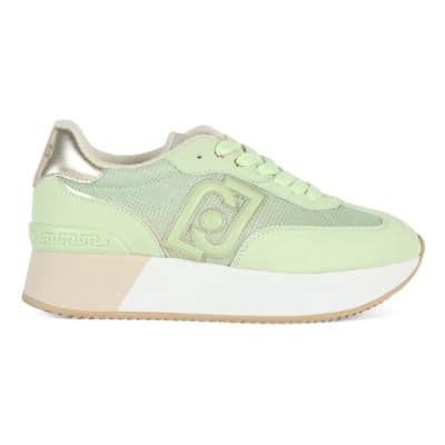 Dreamy 02 Platform Sneakers met Logo Patch Liu Jo , Green , Dames